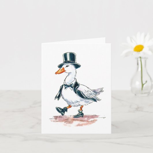 Gallant Gander Greetings Card Karte (Kleine Pflanze)