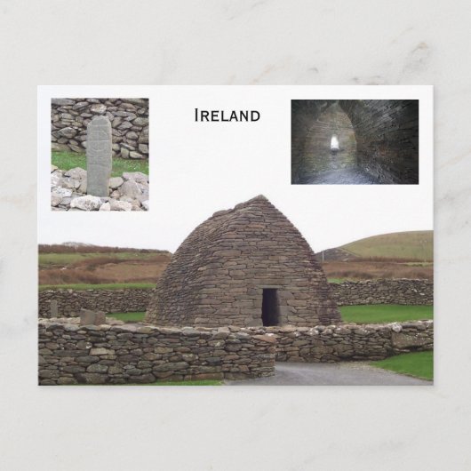 Gallarus Oratory, Kerry, Irland Postkarte (Vorderseite)