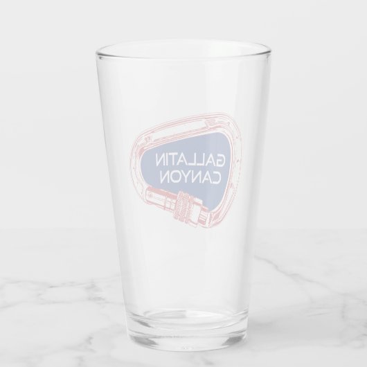 Gallatin Canyon Montana Wandern neben dem Wasser Glas (Rückseite)