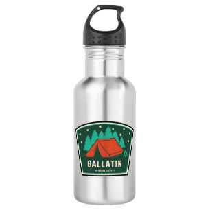 Gallatin National Forest Camping Edelstahlflasche