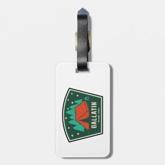 Gallatin National Forest Camping Gepäckanhänger (Rückseite vertikal)