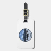 Gallatin Range Montana Wyoming Camping Gepäckanhänger (Vorderseite vertikal)