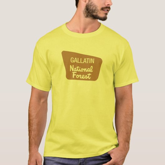 Gallatin-staatlicher Wald (Zeichen) T-Shirt (Vorderseite)