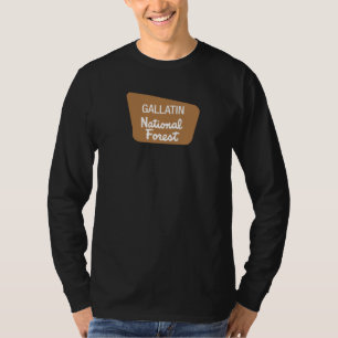 Gallatin-staatlicher Wald (Zeichen) T-Shirt