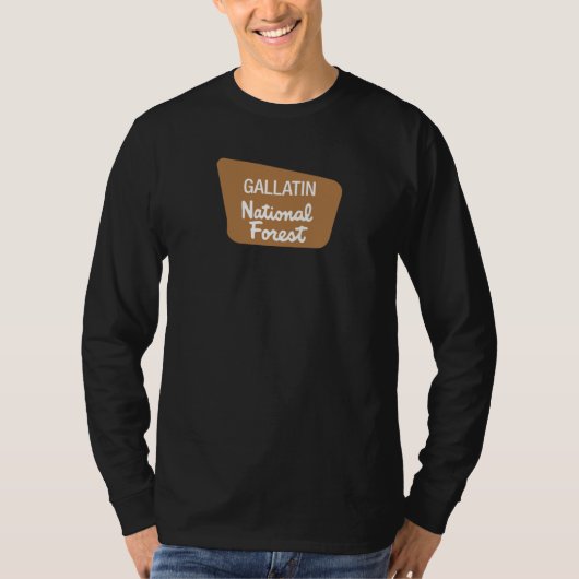 Gallatin-staatlicher Wald (Zeichen) T-Shirt (Vorderseite)
