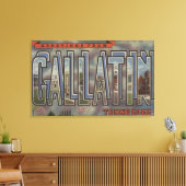 Gallatin, Tennessee - Große Buchstabenszenen Leinwanddruck (Insitu (Wohnzimmer))