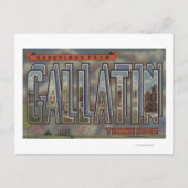 Gallatin, Tennessee - Große Buchstabenszenen Postkarte (Vorderseite)