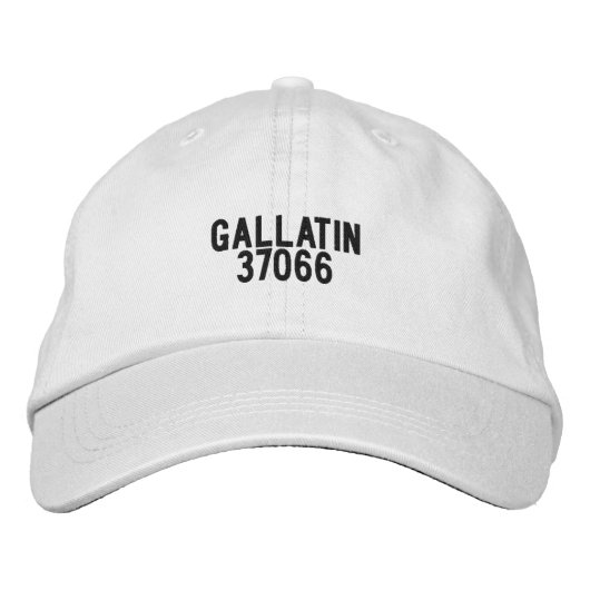 Gallatin Tennessee Hat Bestickte Baseballkappe (Vorderseite)