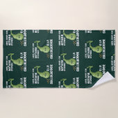 Gallblase aus Lazy gut für nichts Stoner Gag Strandtuch (Vorderseite)