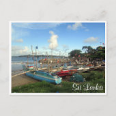 Galle Fort Boote Postkarte (Vorderseite)