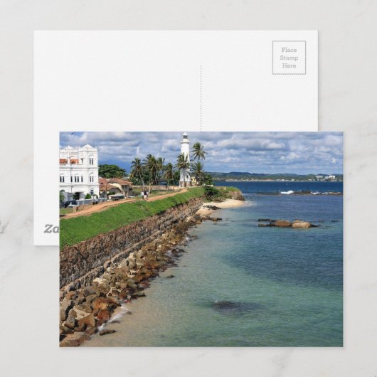 Galle Fort Postkarte (Vorne/Hinten)