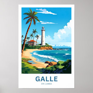 Galle Sri Lanka Travel Print Poster