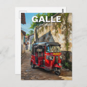 Galle Tuk Tuk Sri Lanka Postkarte (Vorne/Hinten)