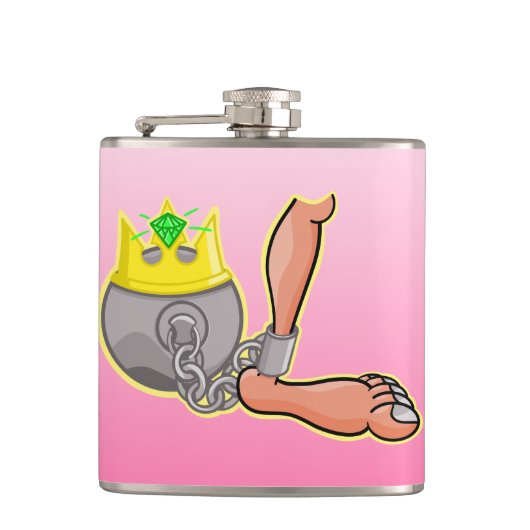 Galle und Kette Flachmann (Vorderseite)