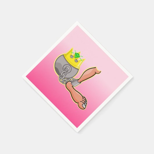 Galle und Kette Serviette (Ecke)