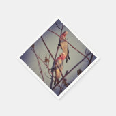 Galle Vögel in Baum 1 Serviette (Ecke)