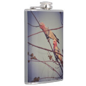 Galle Vögel in Baum 2 Flachmann (Rechts)