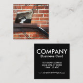 Galleenkatze Quadratische Visitenkarte (Vorne/Hinten)