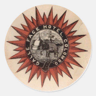 Gallefacehotel Runder Aufkleber