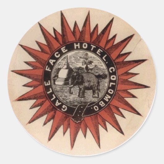 Gallefacehotel Runder Aufkleber (Vorderseite)