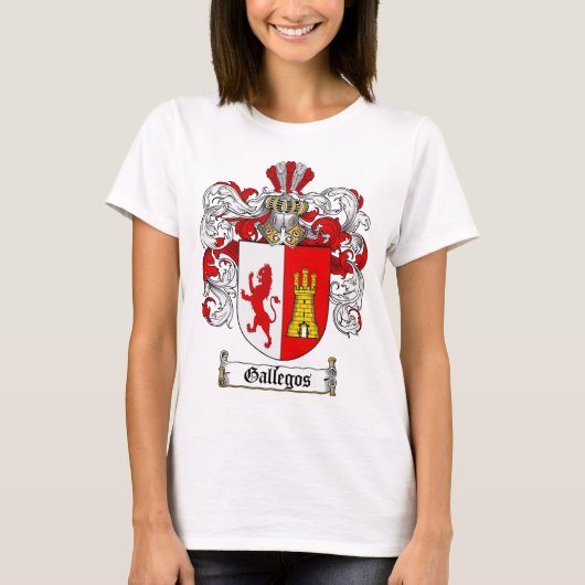 GALLEGOS-FAMILIENWAPPEN - GALLEGOS-WAPPEN T-Shirt (Vorderseite)