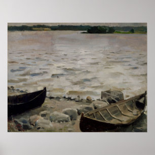 Gallen-Kallela - Boote am Ufer Poster
