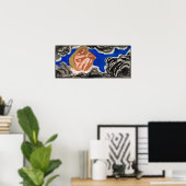 Gallen-Kallela - Gedichte Detail, Großkalevala Poster (Heimbüro)