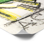 Gallen-Kallela - Gedichte, Entwurf, Großkalevala Poster (Ecke)