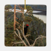 Gallen-Kallela - Großer Schwarzer Specker 1894 Keramikornament (Rückseite)