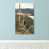 Gallen-Kallela - Großer Schwarzer Specker 1894 Leinwanddruck (Insitu (Holzboden))