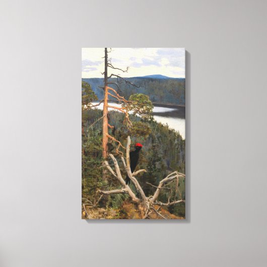 Gallen-Kallela - Großer Schwarzer Specker 1894 Leinwanddruck (Vorderseite)