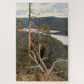 Gallen-Kallela - Großer Schwarzer Specker 1894 Puzzle (Vertikal)