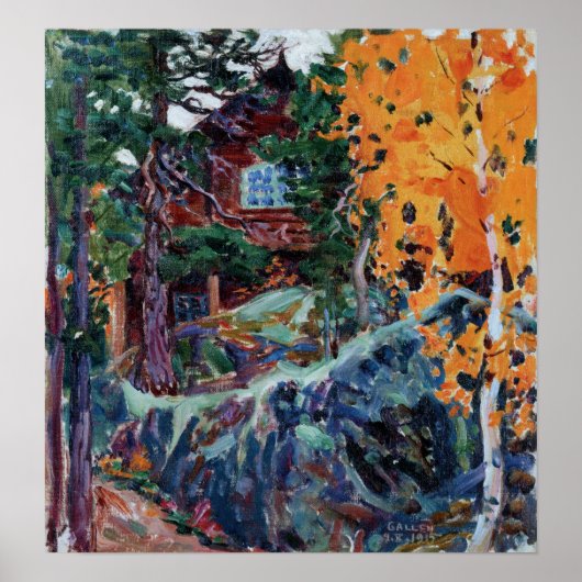 Gallen-Kallela - Kalela im Herbst Poster (Vorne)