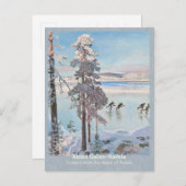 Gallen-Kallela Kalela Scaters Luistelijat CC0812 Postkarte (Vorne/Hinten)