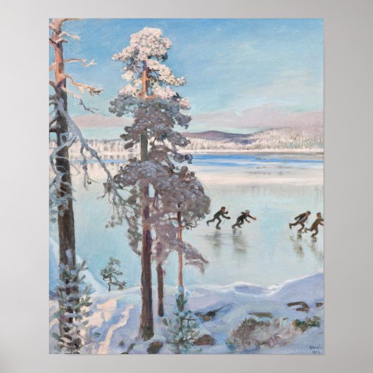 Gallen-Kallela Kalela Scaters Luistelijat CC0814 Poster (Vorne)