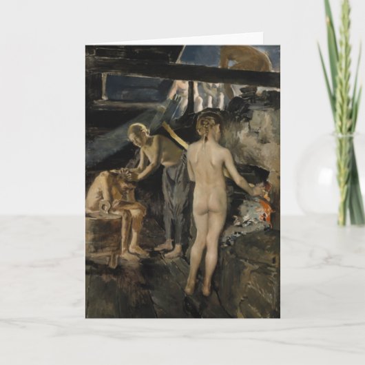 Gallen-Kallela’s Sauna greeting card Karte (Vorderseite)
