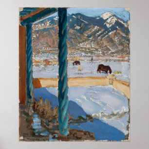 Gallen-Kallela - Taos Zuhause in Sonnenlicht Poster