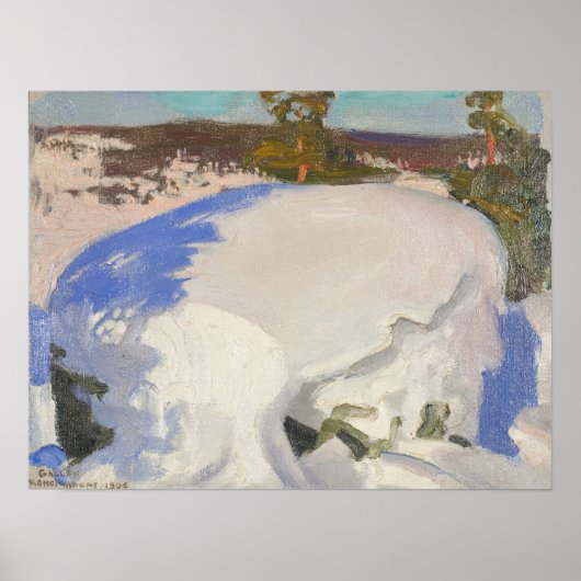 Gallen-Kallela - Winterlandschaft Poster (Vorne)