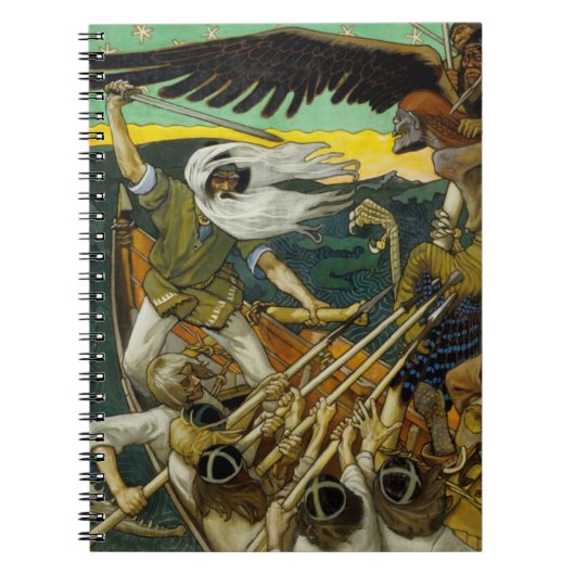 Gallen-Kallelas "Defense"-Notebook Notizblock (Vorderseite)