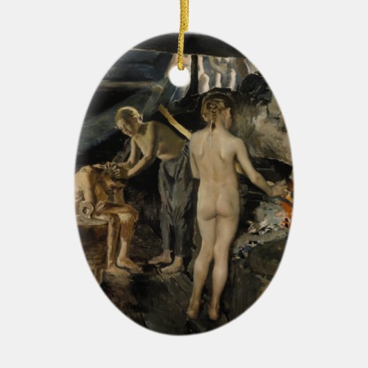 Gallen-Kallelas Saunaverzierung Keramikornament (Vorne)