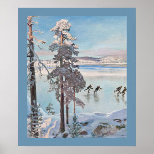 Gallen-Kallelas "Skaters"-Kunstposter Poster