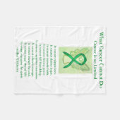 Gallenblase Krebs Bewusstsein Ribbon Chemo Blanket Fleecedecke (Vorderseite (Horizontal))