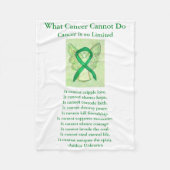 Gallenblase Krebs Bewusstsein Ribbon Chemo Blanket Fleecedecke (Vorderseite)