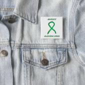 Gallenblase Krebs Green Awareness Ribbon Button (Beispiel)