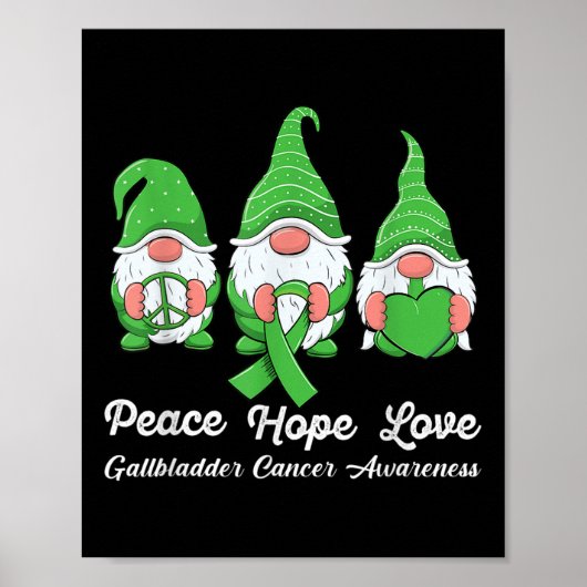 Gallenblase Niedliche Gnome Poster (Vorne)