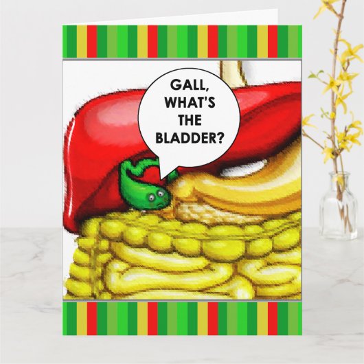 Gallenblase-Operation wird gut Karte (Gelbe Blume)