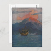 Galleon am spanischen Main Postkarte (Vorne/Hinten)