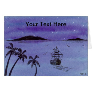 Galleon Greeting Card