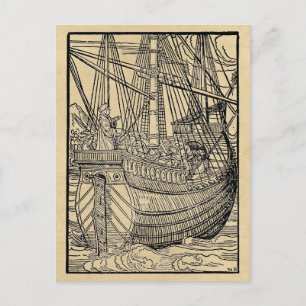 Galleon Segelschiff Postkarte