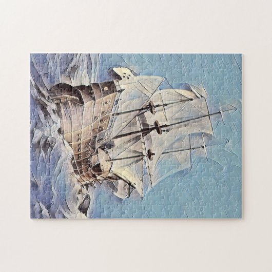 Galleon segelt das Meer Puzzle (Horizontal)